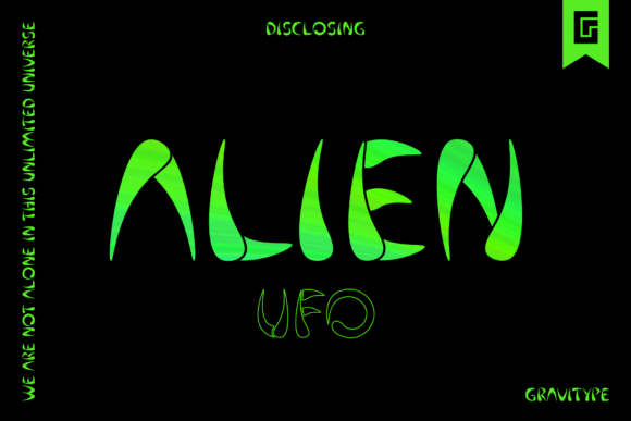 Alien Ufo: A Modern Display Font for Creative Projects