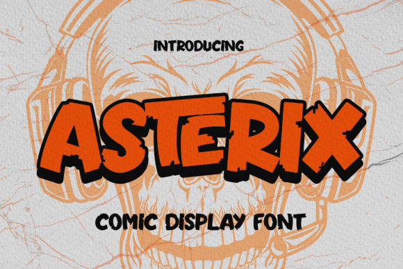 Asterix: A Bold and Playful Display Font for Creative Projects