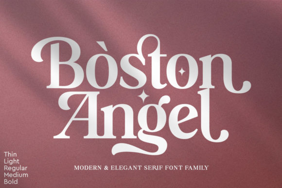 Boston Angel: A Display Font to Elevate Your Creative Vision