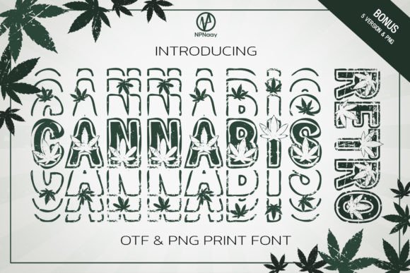 Cannabis Retro: A Cool Display Font for Modern Creators