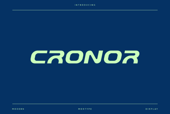 Cronor: Modern Typeface for Sports Branding