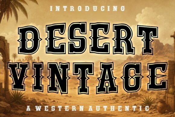 Desert Vintage: Authentic Western Display Font