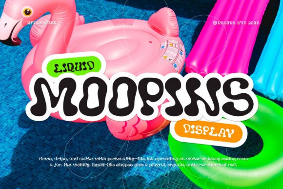 Discover Moopins: A Font That Brings Playful Energy to Your Designs