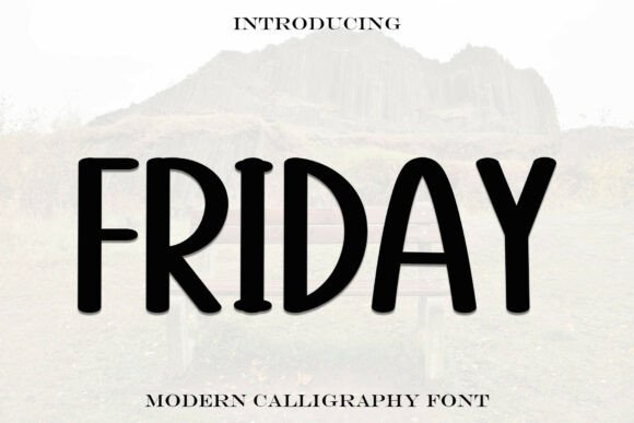 Friday: A Sweet Display Font for Joyful Designs