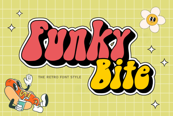 Funky Bite: A Bold Retro Font for Modern Design