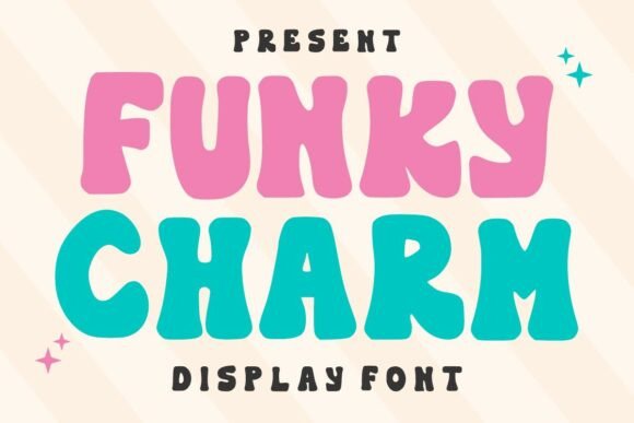 Funky Charm: A Groovy Display Font for Bold Designs