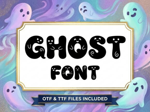 Ghost: A Whimsical Font for Spooky-Cute Designs