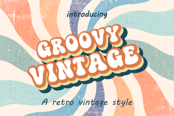 Groovy Vintage: A Bold Retro Font for Creative Projects