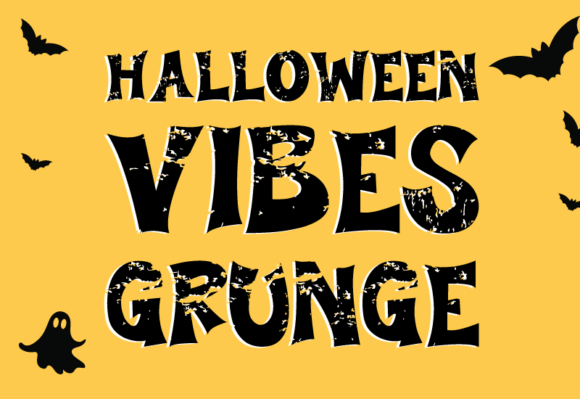 Halloween Vibes Grunge: A Spooky Display Typeface