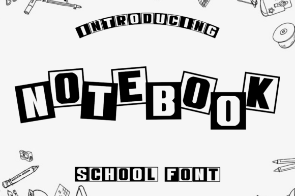 Notebook: A Unique Display Font for Creative Projects