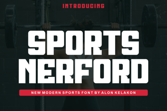 Sports Nerford: A Bold Display Font for Dynamic Designs