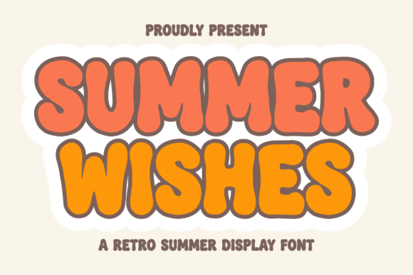 Summer Vibes: The Bubbly Display Font for Joyful Designs