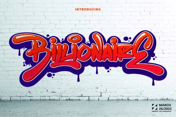 The Red Billionaire: A Premium Display Typeface for Bold Designs