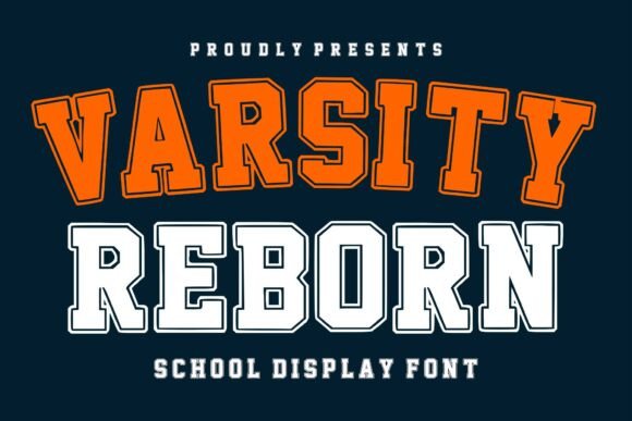 Varsity Reborn: A Bold Sporty Display Font for Dynamic Designs