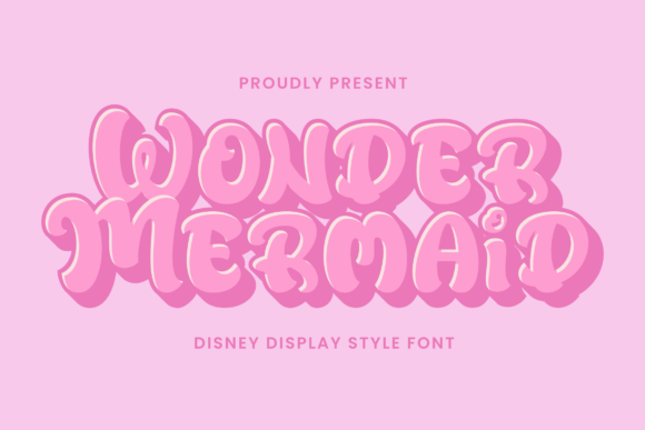 Wonder Mermaid: A Display Font for Magical Designs
